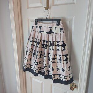 Small Floral pleated blue, pink, and white skirt